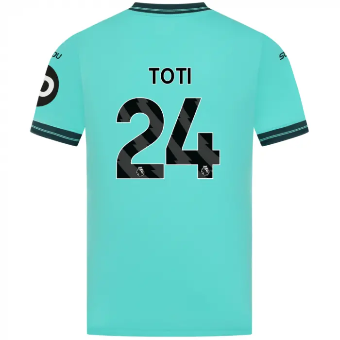 Wolves Kits Shop | Official 2025-26 Wolves Pro Away Shirt – Adult TOTI 24 Wolverhampton Wanderers Apparel
